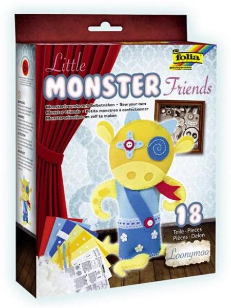 Filzbastelset Little Monster Friends, Loonymoo - 18 teilig