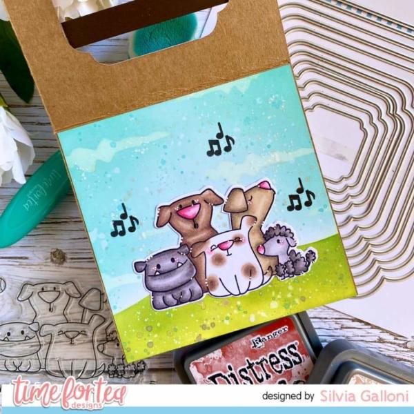 Time For Tea Clear Stamps Dog Gone Mutts 