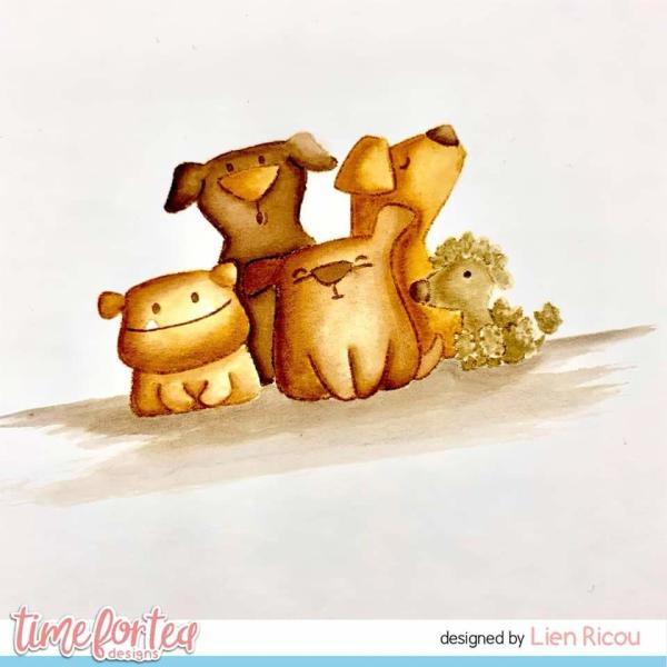 Time For Tea Clear Stamps Dog Gone Mutts 