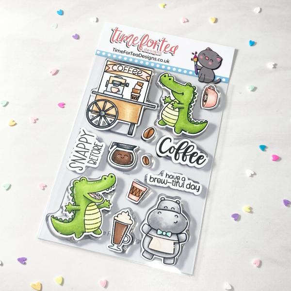 Time For Tea Clear Stamps Snappy Before Coffee 