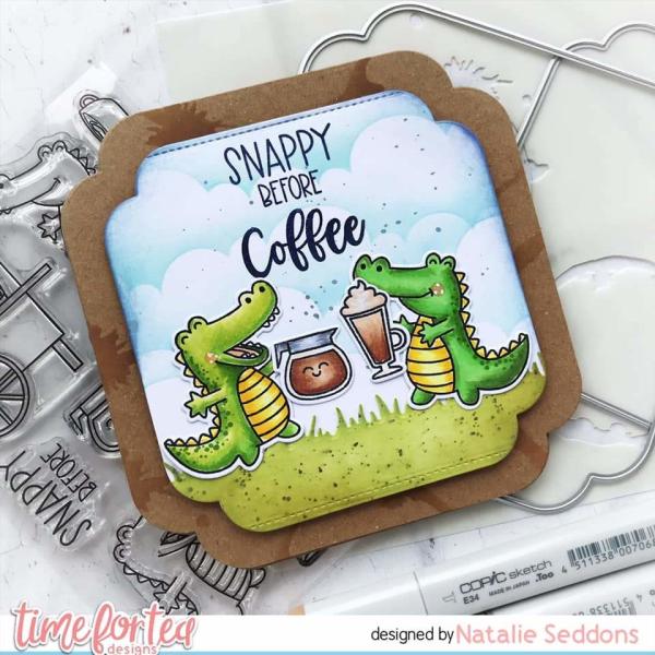 Time For Tea Dies Square Label 