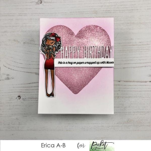 Picket Fence Studios Happy Birthday Word 2x6 Inch Topper  Die (PFSD-179)