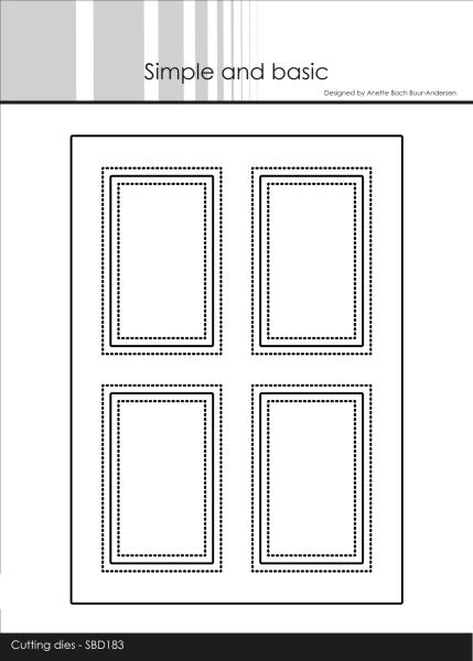 Simple and Basic " A6 Card Front #4 Cutting " Stanze - Die
