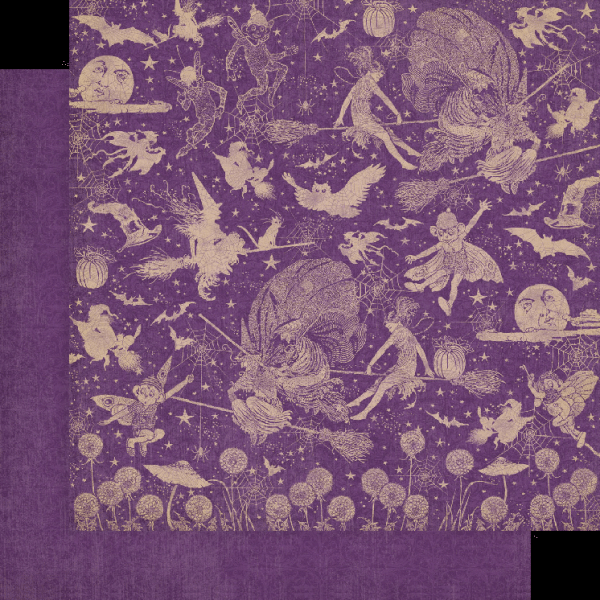 Graphic 45 "Midnight Tales" 12x12" Patterns & Solid Pad