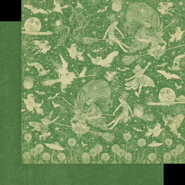 Graphic 45 "Midnight Tales" 12x12" Patterns & Solid Pad