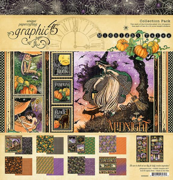 Graphic 45 "Midnight Tales" 12x12" Collection Pack