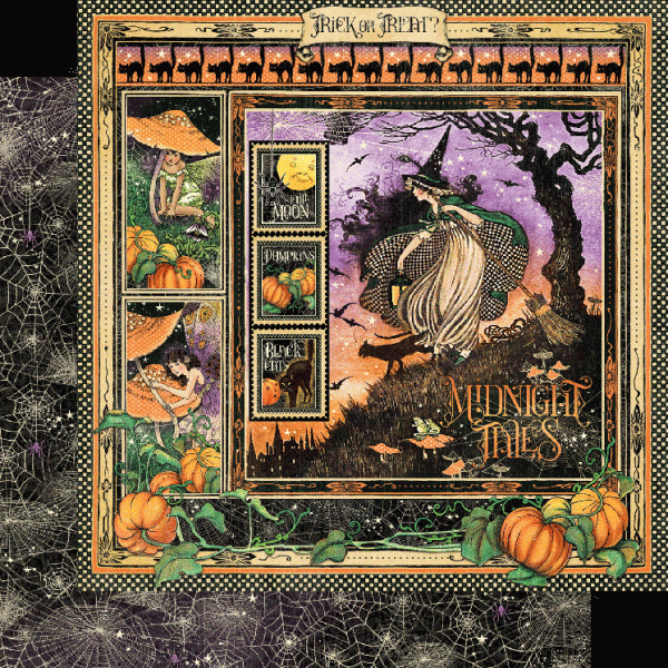 Graphic 45 "Midnight Tales" 12x12" Collection Pack