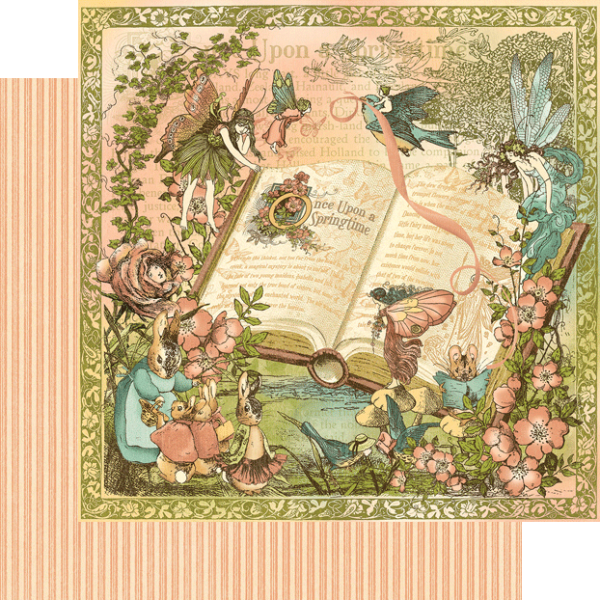 Graphic 45 "Once Upon A Springtime 12x12 Inch Deluxe Collector's Edition" 12x12" Collection Pack