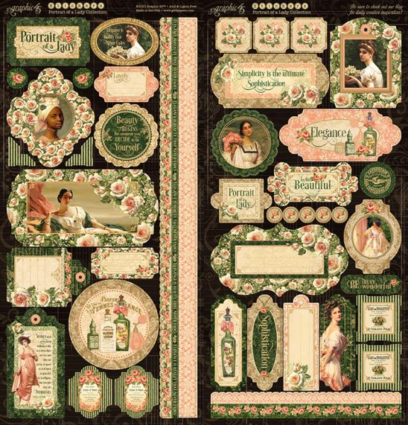 Graphic 45 "Portrait of a Lady Deluxe Collector's Edition" 12x12" Collection Pack