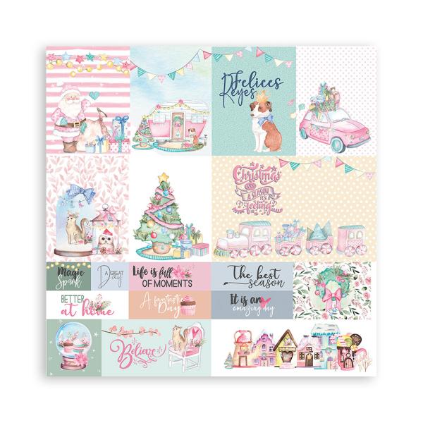 Stamperia "Christmas Rose" 12x12" Paper Pack - Cardstock
