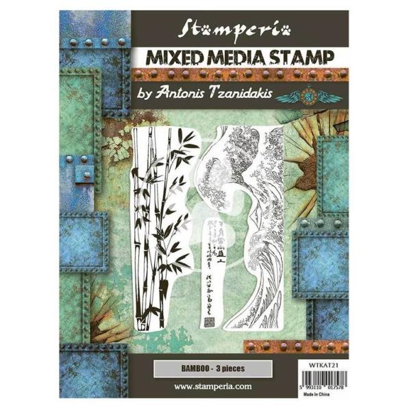 Stamperia Stempel "Sir Vagabond in Japan Bamboo" Natural Rubber Stamp - (Naturkautschukstempel)