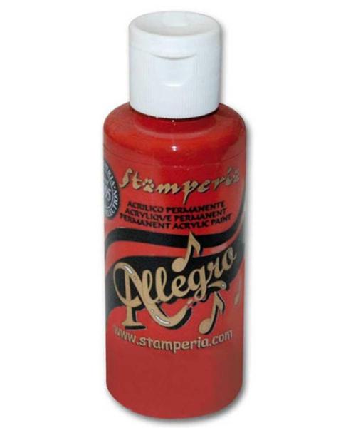 Stamperia Allegro Paint  "Cardinal Red" 60ml - Acrylfarbe