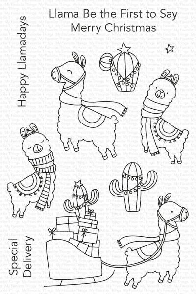 My Favorite Things Stempelset "Happy Llamadays" Clear Stamp Set