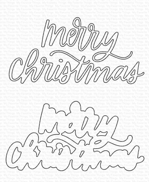 My Favorite Things Die-namics "Merry Christmas" | Stanzschablone | Stanze | Craft Die