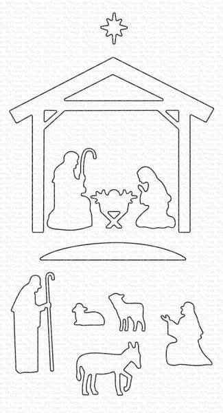 My Favorite Things Die-namics "Nativity Silhouette" | Stanzschablone | Stanze | Craft Die