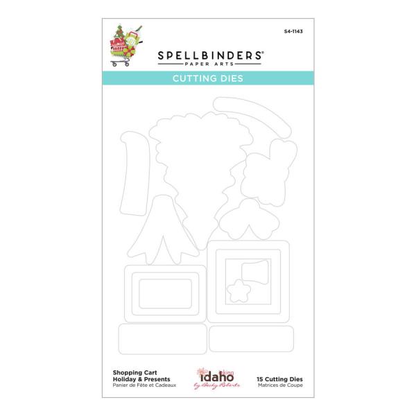 Spellbinders Die "Shopping Cart Holiday & Presents Etched" Stanzschablone