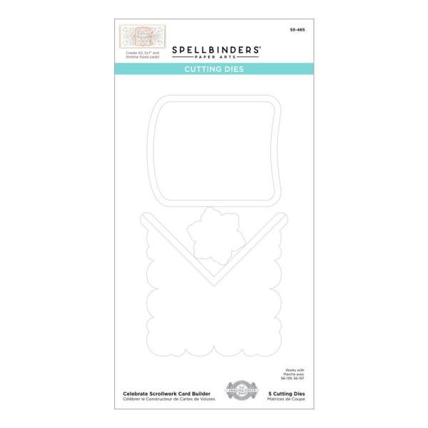 Spellbinders Die "Celebrate Scrollwork Card Builder Etched" Stanzschablone