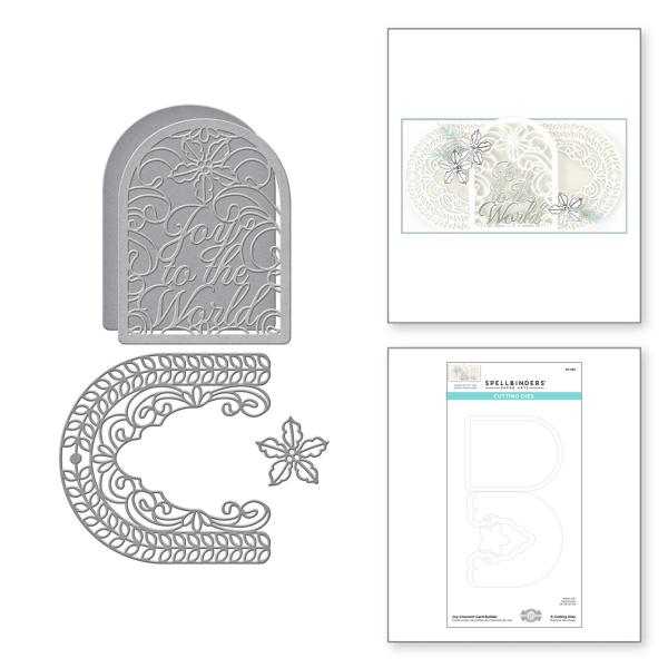 Spellbinders Die "Joy Crescent Card Builder Etched" Stanzschablone