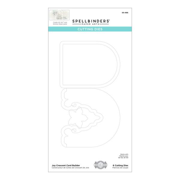 Spellbinders Die "Joy Crescent Card Builder Etched" Stanzschablone