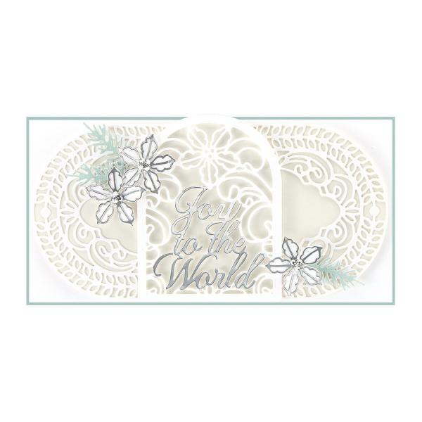Spellbinders Die "Joy Crescent Card Builder Etched" Stanzschablone
