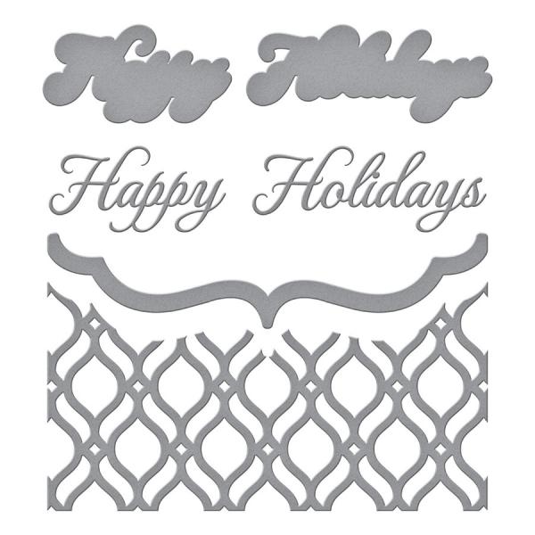 Spellbinders Die "Mosaic Bracket Card Builder Etched" Stanzschablone