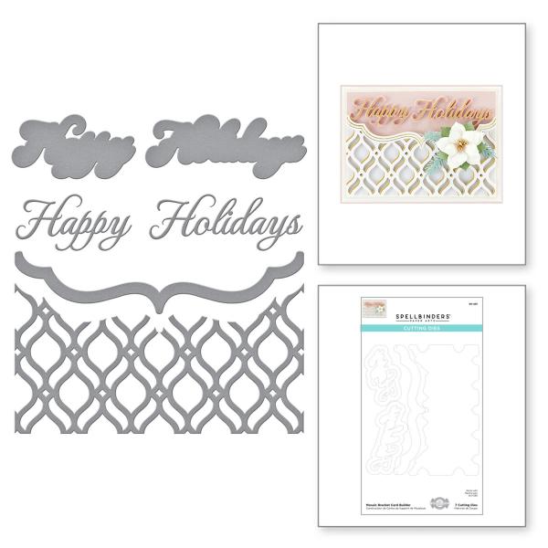 Spellbinders Die "Mosaic Bracket Card Builder Etched" Stanzschablone