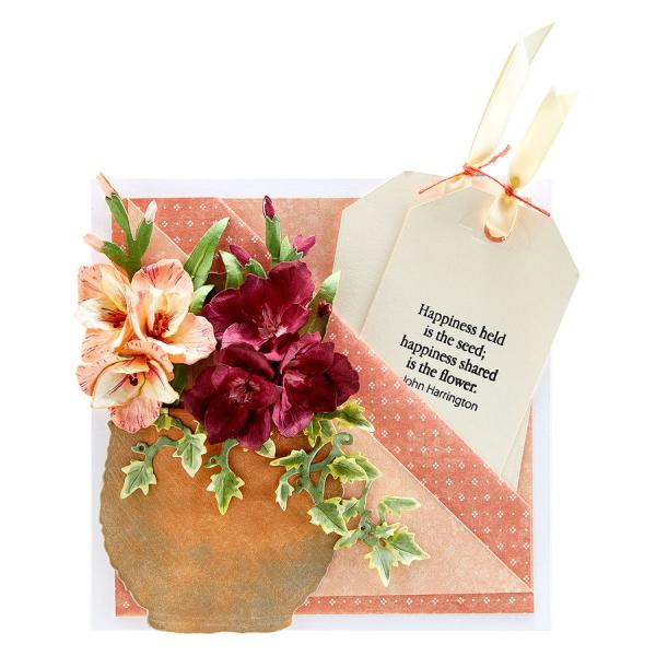 Spellbinders Die "Gladiolus and Berry Picking Basket Etched" Stanzschablone