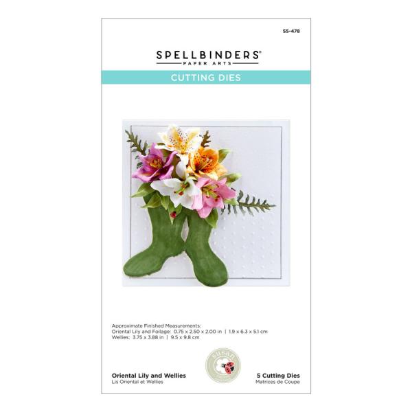 Spellbinders Die "Oriental Lily and Wellies Etched" Stanzschablone