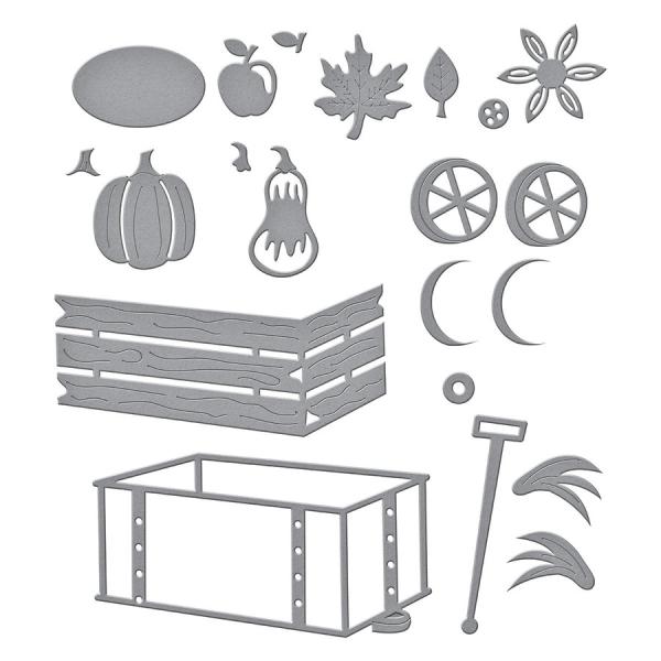 Spellbinders Die "Wagon Full of Fall Etched" Stanzschablone