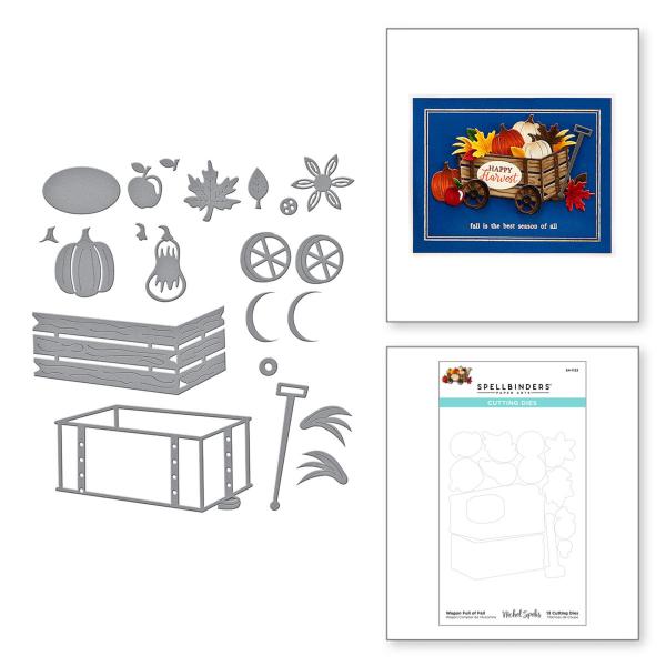 Spellbinders Die "Wagon Full of Fall Etched" Stanzschablone