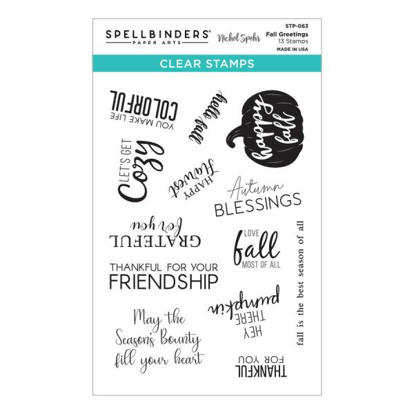 Spellbinders Stempelset "Fall Greetings"