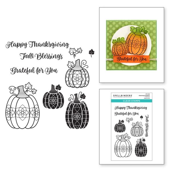 Spellbinders Stempelset "Charming Pumpkins"