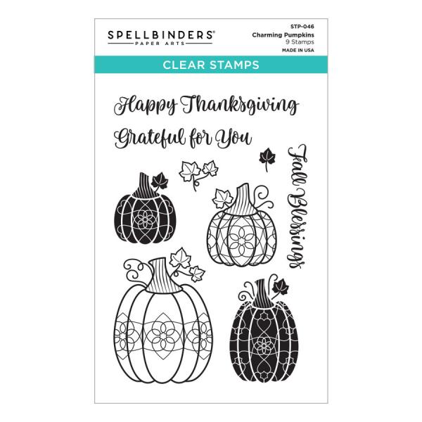 Spellbinders Stempelset "Charming Pumpkins"