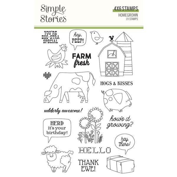 Simple Stories - Homegrown - Clearstamp - Stempel
