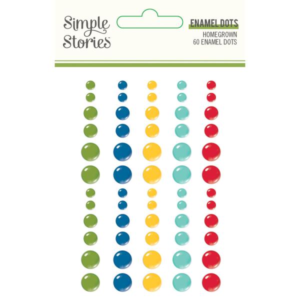 Simple Stories  Homegrown  Enamel Dots