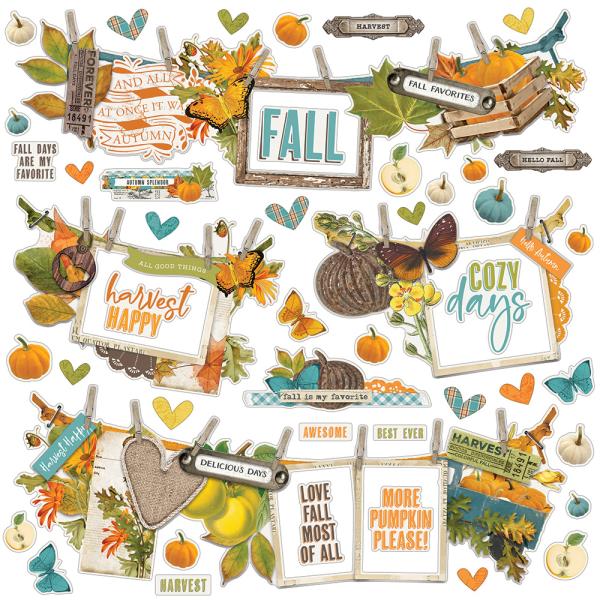 Simple Stories Vintage Country Harvest   Banner Sticker 