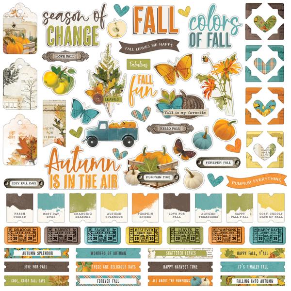 Simple Stories - Vintage Country Harvest  - Cardstock Sticker 