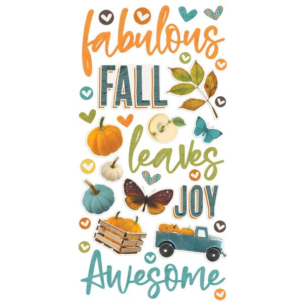 Simple Stories - Vintage Country Harvest  - Foam Stickers 