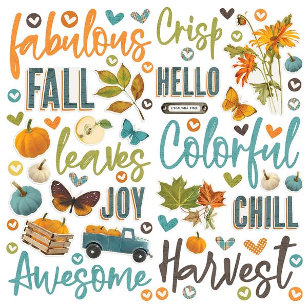 Simple Stories - Vintage Country Harvest  - Foam Stickers 
