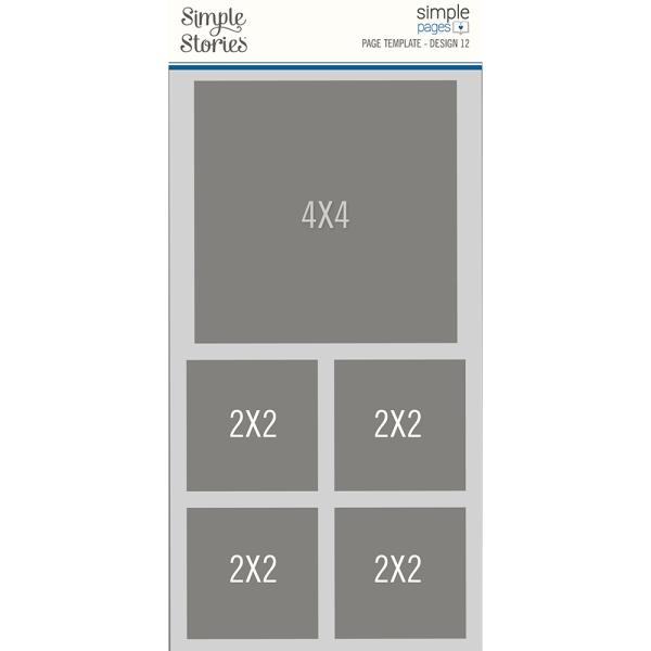 Simple Stories Simple Pages Template Design 12  - Schablone