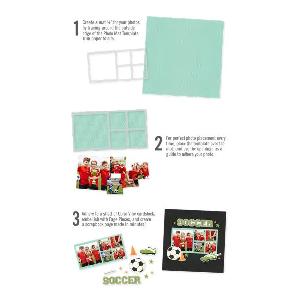 Simple Stories Simple Pages Template Design 12  - Schablone