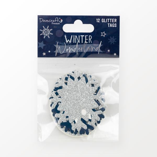 Dovecraft "Winter Wonderland Glitter Tags " 