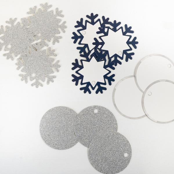Dovecraft "Winter Wonderland Glitter Tags " 