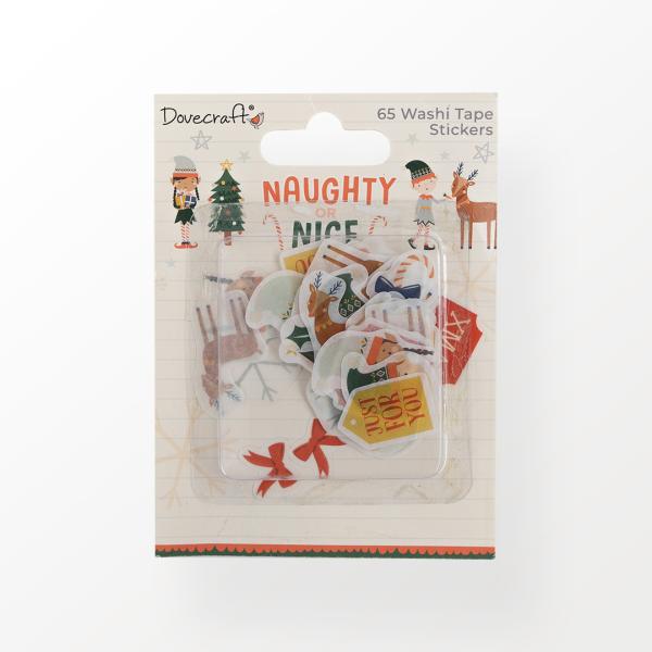 Dovecraft Washi Tape Sticker "Naughty or Nice "  