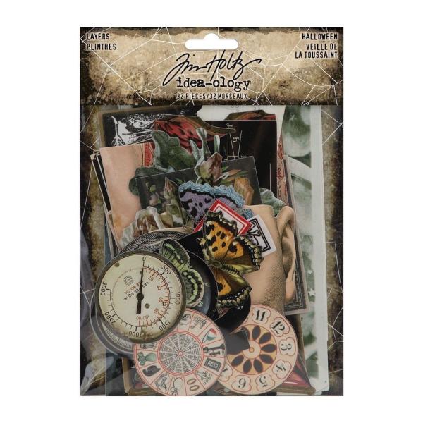 Tim Holtz - Idea Ology "Halloween Layers" - Zifferblätter