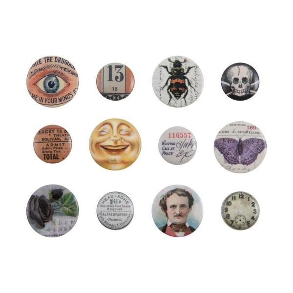 Tim Holtz - Idea Ology "Halloween Mini Flair" - Buttons