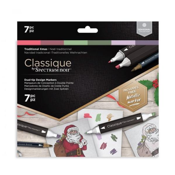 Spectrum Noir Triblend Marker  Traditional Christmas (7 Pcs)