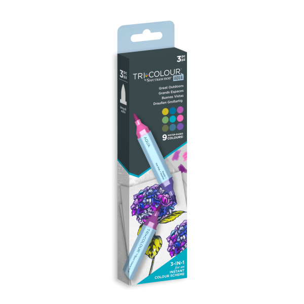 Spectrum Noir  Aqua Markers / Aquarellstifte  TriColour Aqua Markers Great Outdoors