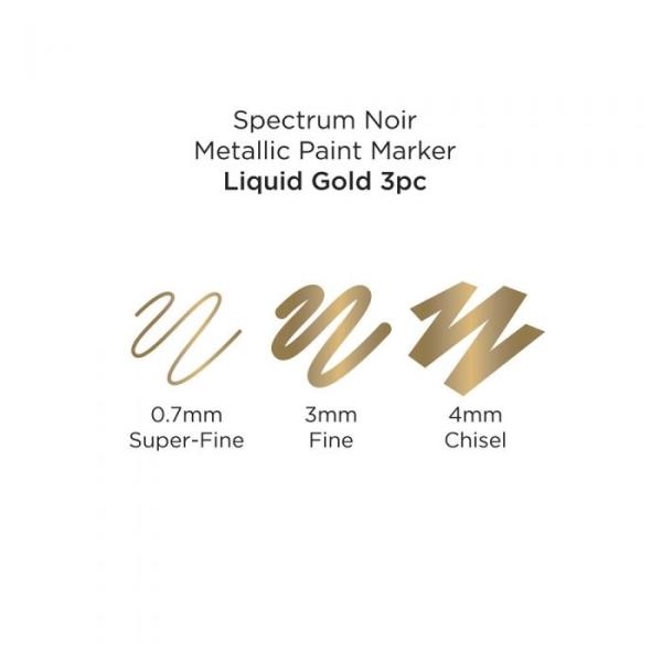 Spectrum Noir  Metallic Paint Markers Liquid Gold