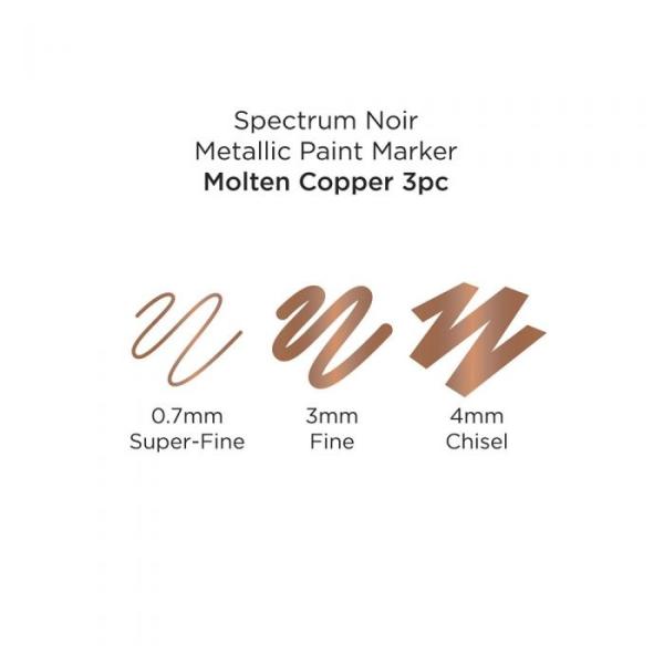 Spectrum Noir  Metallic Paint Markers "Molten Copper"